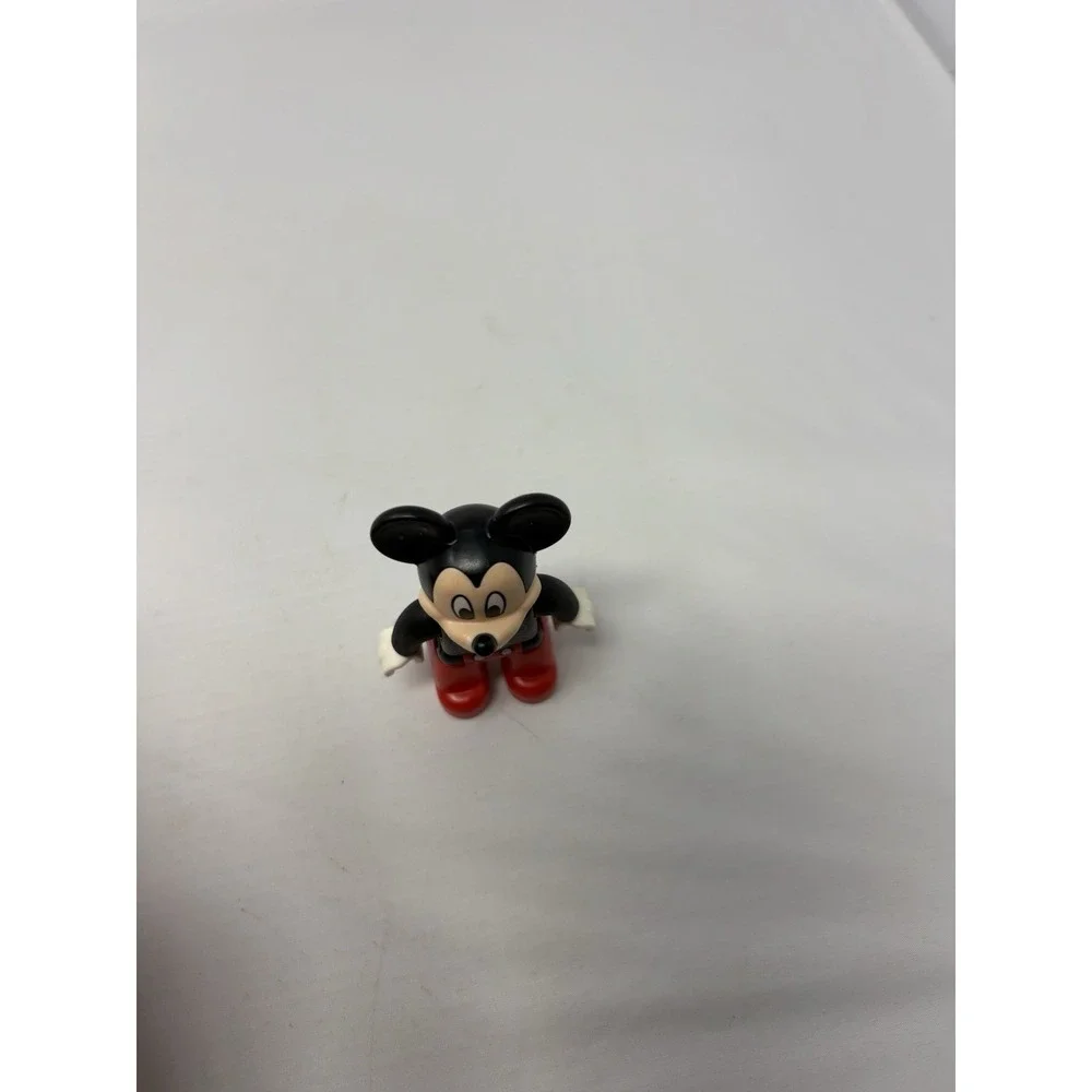 Lego Duplo Disney Mickey Mouse Figure Black Coat Yellow Tie Red Pants